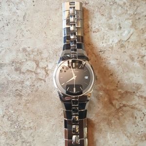 Men's Accutron Watch Silver Swiss Made 26B13